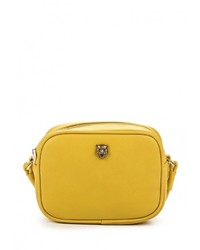 Желтая кожаная сумка через плечо от Pola