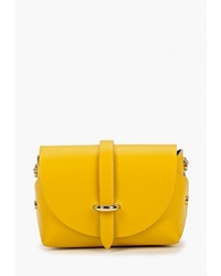 Желтая кожаная сумка через плечо от Roberta Rossi