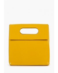 Желтая кожаная сумка через плечо от Topshop