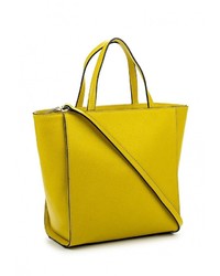 Женская желтая кожаная сумка от Coccinelle