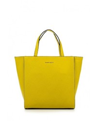 Женская желтая кожаная сумка от Coccinelle