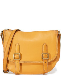 Женская желтая кожаная сумка от Frye