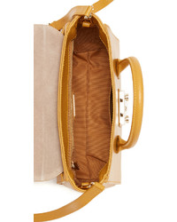 Женская желтая кожаная сумка от Furla