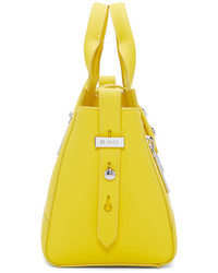 Женская желтая кожаная сумка от Kenzo