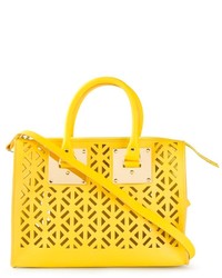 Желтая кожаная сумочка от Sophie Hulme