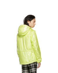 Мужская желтая куртка-пуховик от Moncler Genius