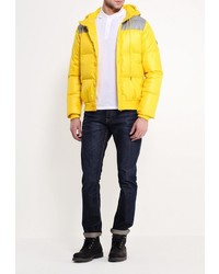 Мужская желтая куртка-пуховик от adidas Neo