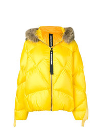 Женская желтая куртка-пуховик от As65