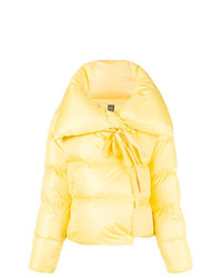 Женская желтая куртка-пуховик от Bacon