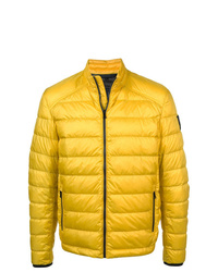 Мужская желтая куртка-пуховик от Belstaff