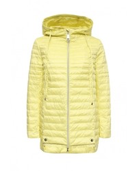 Женская желтая куртка-пуховик от Clasna