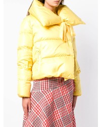 Женская желтая куртка-пуховик от Bacon