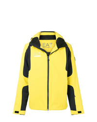 Мужская желтая куртка-пуховик от Ea7 Emporio Armani