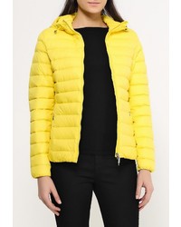 Женская желтая куртка-пуховик от Geox