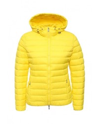 Женская желтая куртка-пуховик от Geox