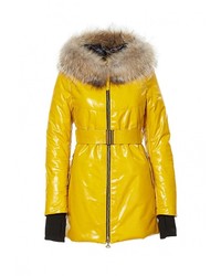 Женская желтая куртка-пуховик от Grafinia