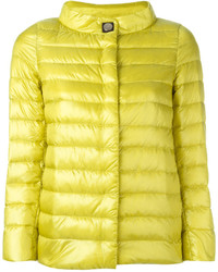 Женская желтая куртка-пуховик от Herno