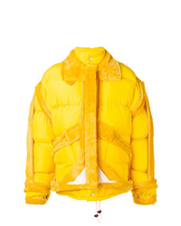 Мужская желтая куртка-пуховик от Maison Margiela