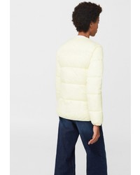 Женская желтая куртка-пуховик от Mango