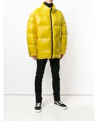Мужская желтая куртка-пуховик от Paura
