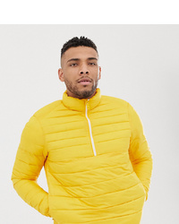 Мужская желтая куртка-пуховик от Pull&Bear