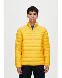 Мужская желтая куртка-пуховик от Pull&Bear