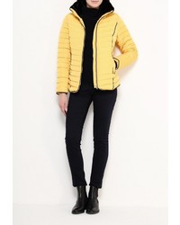 Женская желтая куртка-пуховик от QED London