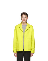 Мужская желтая куртка-рубашка от Acne Studios