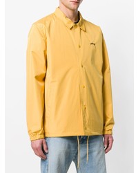 Мужская желтая куртка-рубашка от Stussy