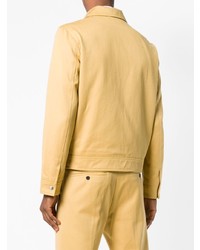 Мужская желтая куртка-рубашка от AMI Alexandre Mattiussi