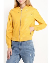 Женская желтая куртка от B.Style