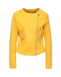 Женская желтая куртка от B.Style
