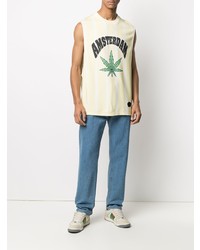 Мужская желтая майка с принтом от Viktor & Rolf