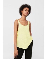 Женская желтая майка от Mango