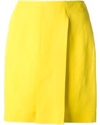 Желтая мини-юбка