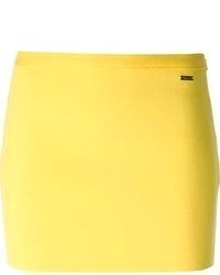 Желтая мини-юбка от DSquared
