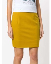 Желтая мини-юбка от Versace Vintage