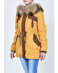 Женская желтая парка от Grafinia