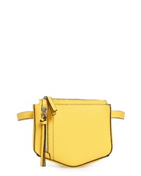 Желтая поясная сумка