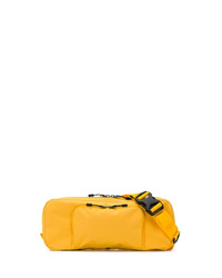 Мужская желтая поясная сумка из плотной ткани от Junya Watanabe MAN