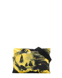 Мужская желтая поясная сумка из плотной ткани от Raf Simons