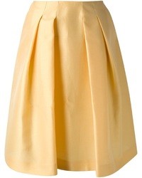 Желтая пышная юбка