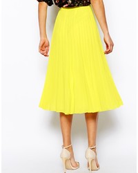 Желтая пышная юбка от Asos