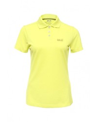 Женская желтая рубашка поло от Jack Wolfskin