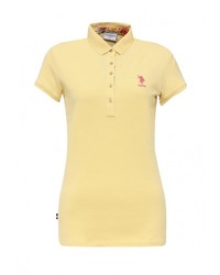 Женская желтая рубашка поло от U.S. Polo Assn.