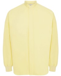 Мужская желтая рубашка с длинным рукавом от Alexander McQueen