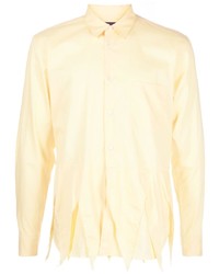 Мужская желтая рубашка с длинным рукавом от Comme Des Garcons Homme Plus