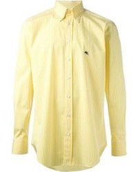 Мужская желтая рубашка с длинным рукавом от Etro