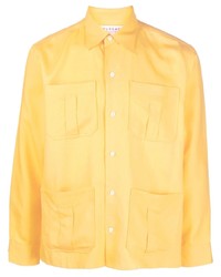 Мужская желтая рубашка с длинным рукавом от FURSAC