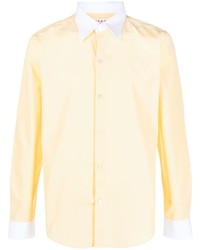 Мужская желтая рубашка с длинным рукавом от FURSAC